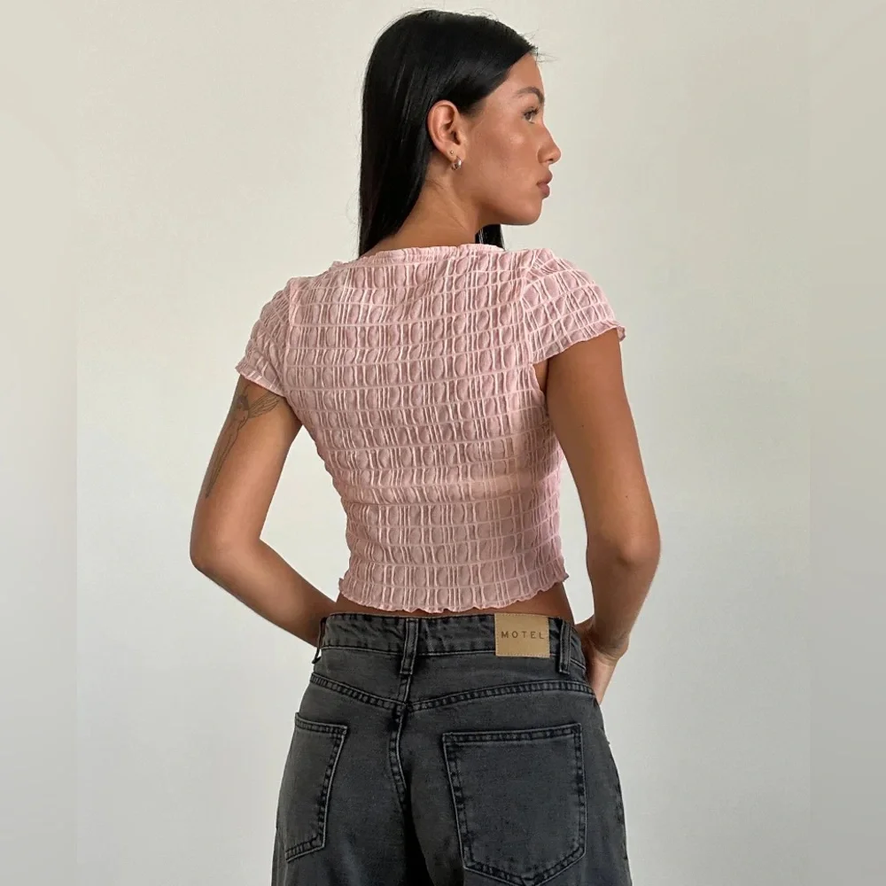 Motel Rocks textured mesh blush pink - Picture 2 of 2